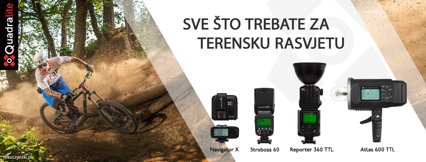 Quadralite studijske i baterijske bljeskalice za profesionalnu fotografiju na terenu